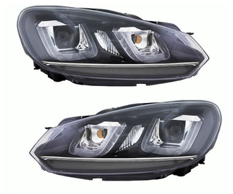 Paire de phares avant pour Volkswagen Golf 6 2008 - 2012