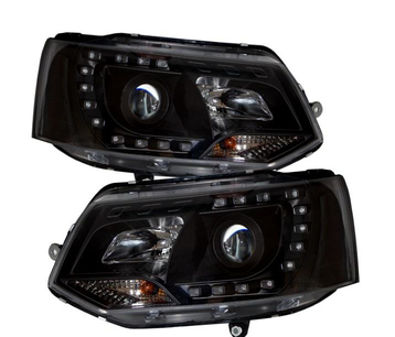 Paire de phares Angel Eyes pour Volkswagen T5 2009 - 2015