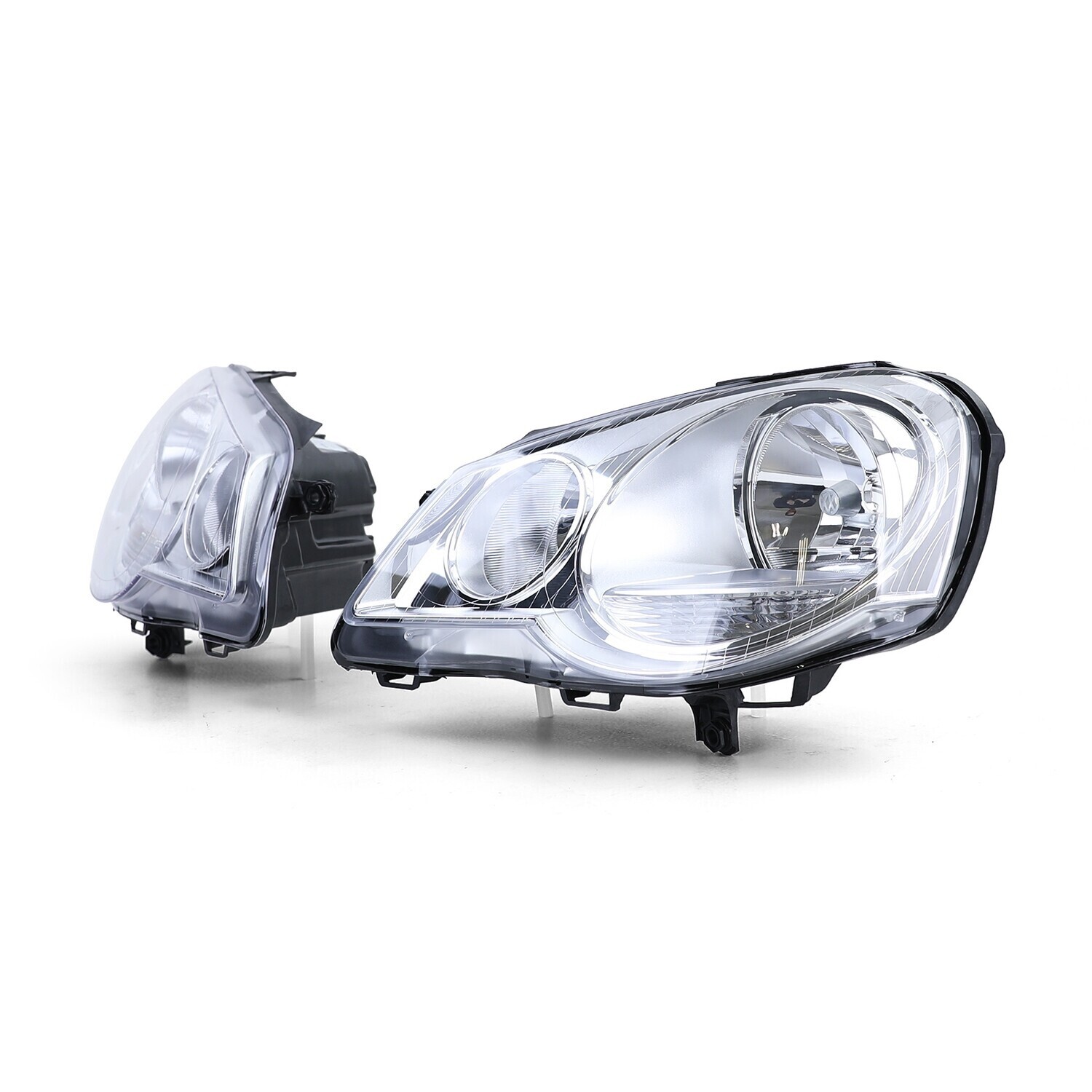 Paire de phares avant pour Volkswagen Polo 9N3 2005 - 2009