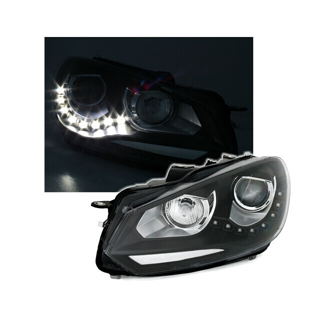 Paire de phares avant pour Volkswagen Golf 6 2008 - 2013