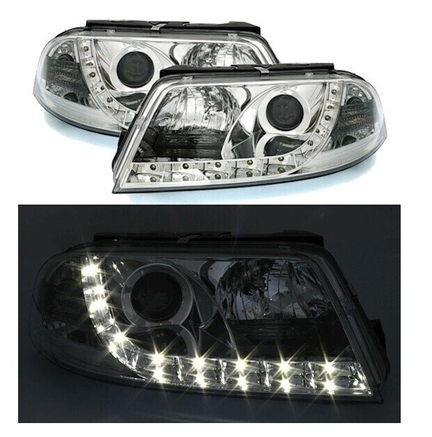 Paire de phares Devil Eyes avant pour Volkswagen Passat 3BG 2000 - 2005