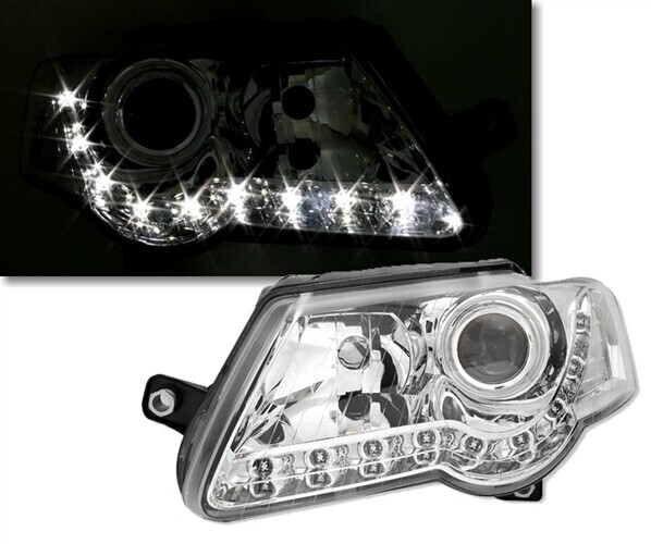 Paire de phares Devil Eyes avant pour Volkswagen Passat B6 2005 - 2010