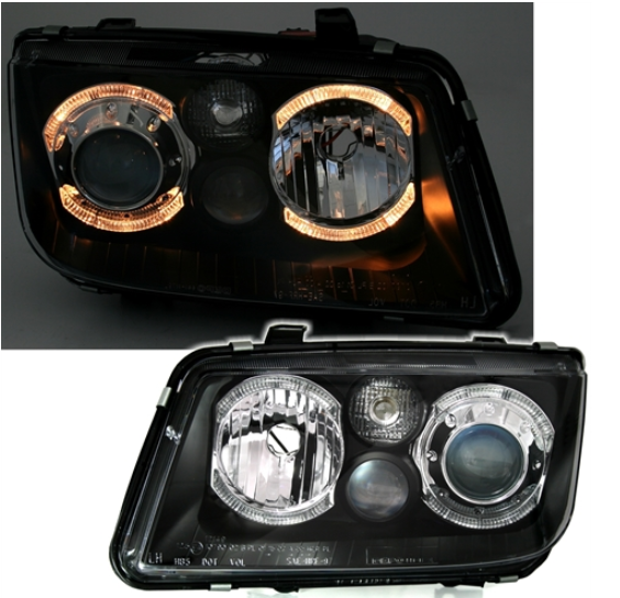 Phares Angel Eyes pour Volkswagen Bora 1998 - 2005