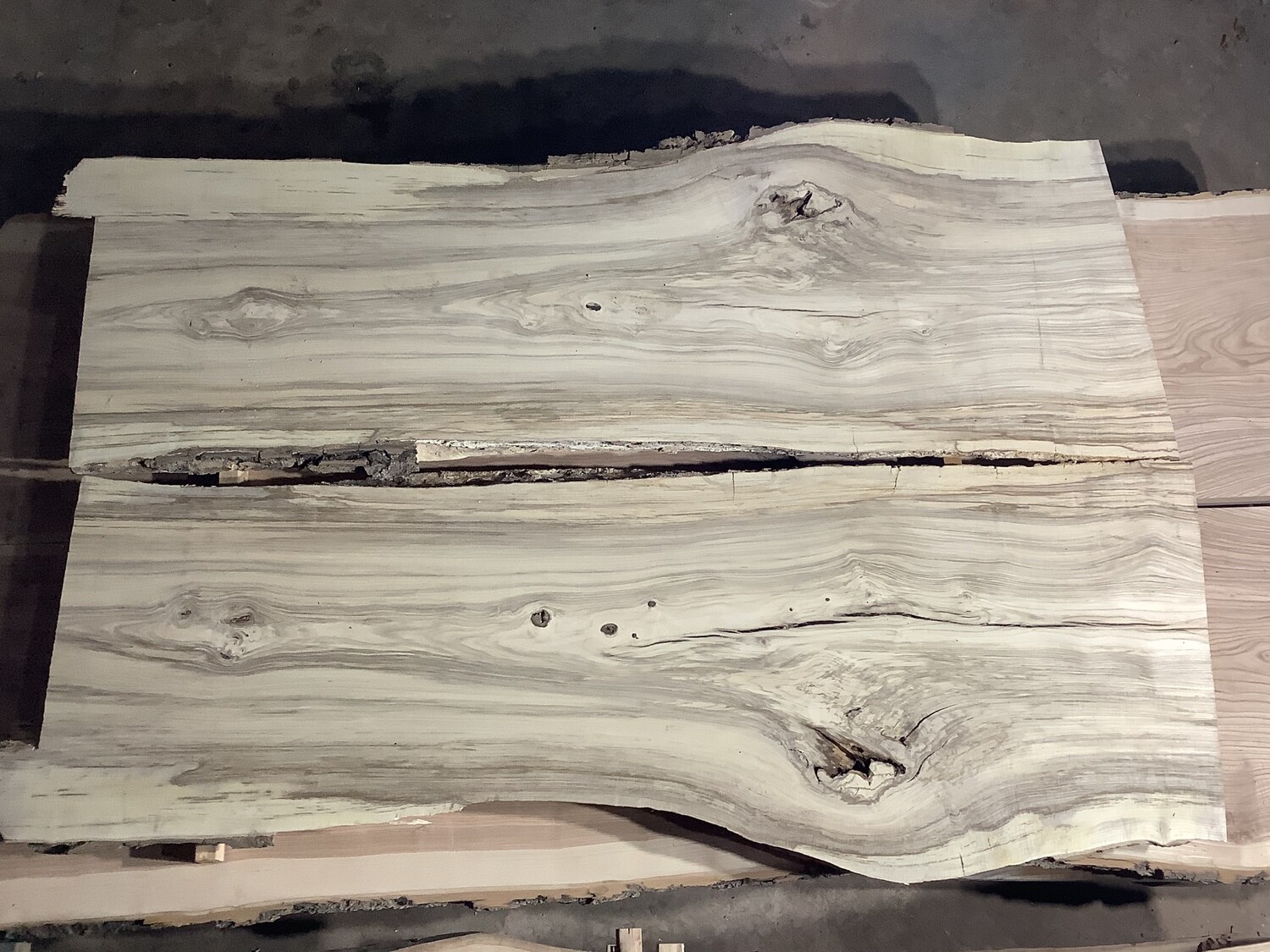 Hackberry Bookmatched or River Table