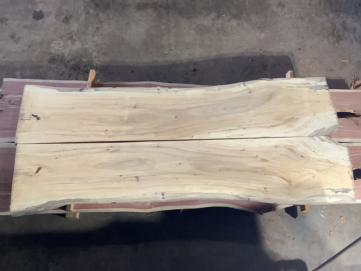 Bookmatched Elm Slab