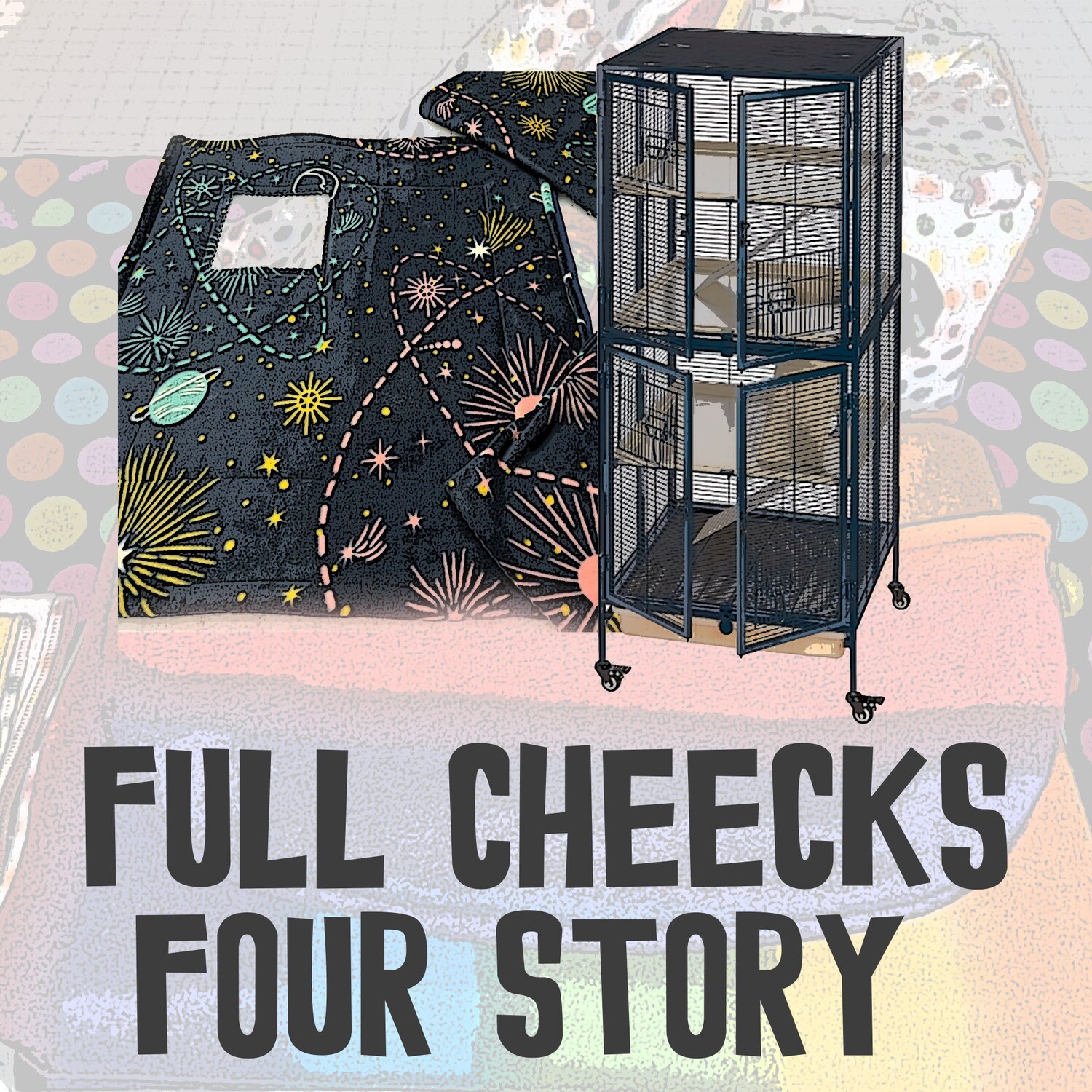 Fleece Cage Liners: Full Cheeks Ferret Condo