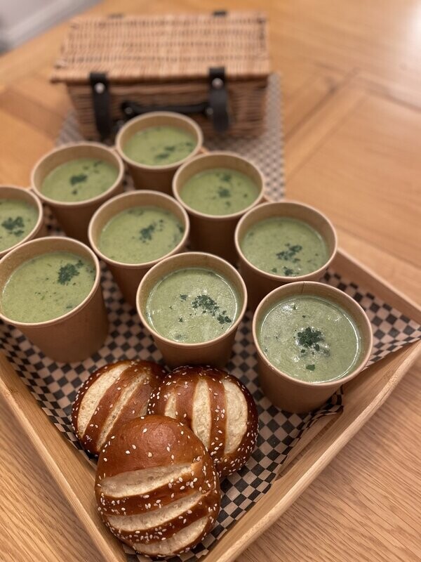 Spinach and Broccoli  Soup