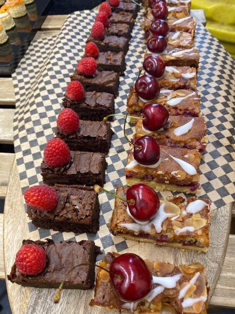 Mini Cherry Bakewell or Mini Brownie