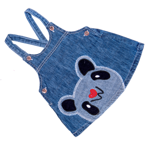 denim dungaree frock
