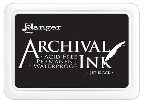 Ranger Archival Ink Stempelkissen - Jet Black · Schwarz