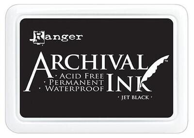Ranger Archival Ink Stempelkissen - Jet Black · Schwarz Ranger Archival Ink Stempelkissen - Jet Black · Schwarz
