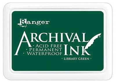 Ranger Archival Ink Stempelkissen - Library Green · Dunkelgrün