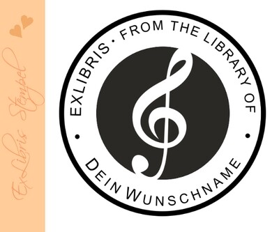 Exlibris Stempel - Ex Libris Stempel - Exlibris Stempel Musik 10415 Exlibris Stempel - Ex Libris Stempel - Exlibris Stempel Musik 10415