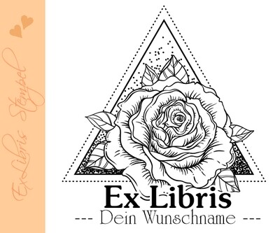 Exlibris Stempel - Ex Libris Stempel - Exlibris mit Blumenornament 10382 Exlibris Stempel - Ex Libris Stempel - Exlibris mit Blumenornament 10382