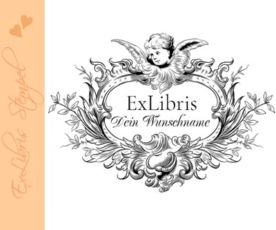 Exlibris Stempel - Ex Libris Stempel - klassischer Exlibris Stempel - 10436 Exlibris Stempel - Ex Libris Stempel - klassischer Exlibris Stempel - 10436