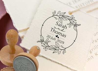 Hochzeitsstempel - Hochzeits Stempel personalisiert No. HO-100003 Hochzeitsstempel - Hochzeits Stempel personalisiert No. HO-100003