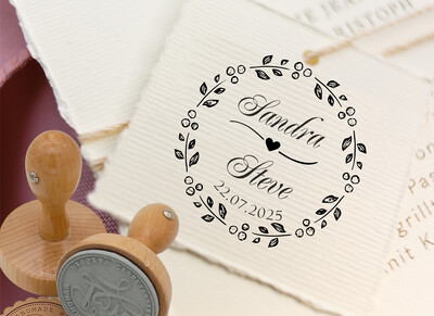 Hochzeitsstempel - Hochzeits Stempel personalisiert No. HO-100006 Hochzeitsstempel - Hochzeits Stempel personalisiert No. HO-100006