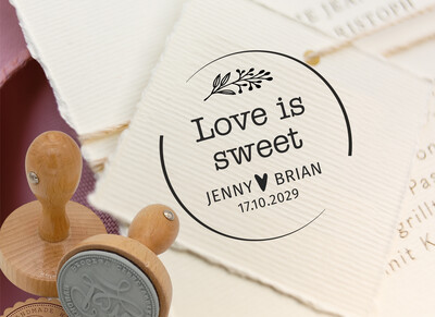 Hochzeitsstempel - Hochzeits Stempel personalisiert No. HO-100009 Hochzeitsstempel - Hochzeits Stempel personalisiert No. HO-100009