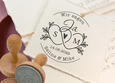 Hochzeitsstempel - Hochzeits Stempel personalisiert No. HO-100011 Hochzeitsstempel - Hochzeits Stempel personalisiert No. HO-100011