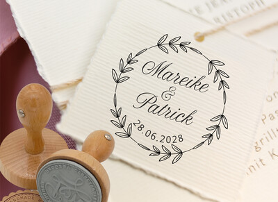 Hochzeitsstempel - Hochzeits Stempel personalisiert No. HO-100013 Hochzeitsstempel - Hochzeits Stempel personalisiert No. HO-100013