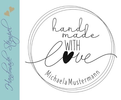 Personalisierter Stempel mit Text: Personalisierter Stempel mit Text:
