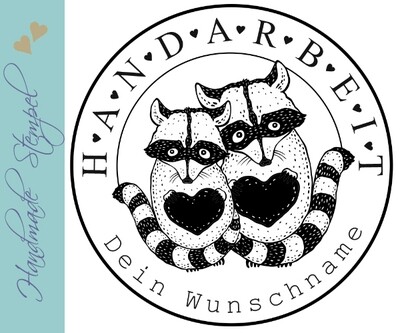 Personalisierter Stempel mit Text: Personalisierter Stempel mit Text: