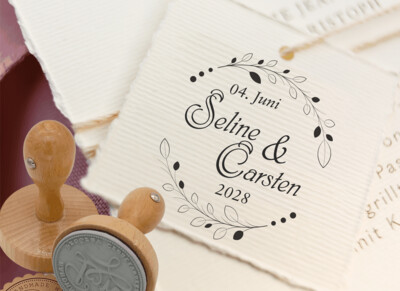 Hochzeitsstempel - Hochzeits Stempel personalisiert No. HO-100022 Hochzeitsstempel - Hochzeits Stempel personalisiert No. HO-100022