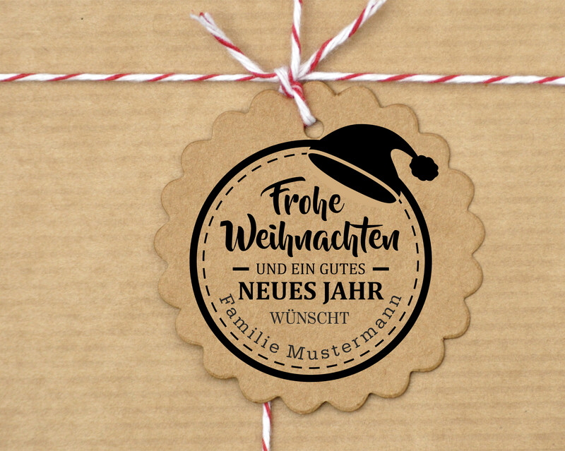 Personalisierter Weihnachts Stempel HO-100054