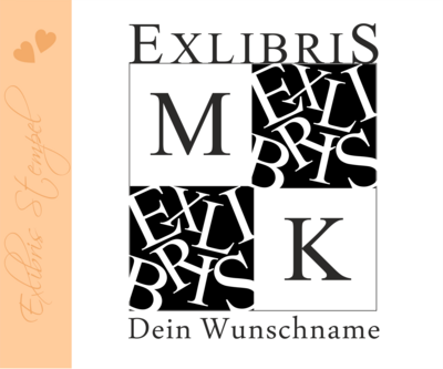 Exlibris Stempel mit Initiale No. 10466 Exlibris Stempel mit Initiale No. 10466