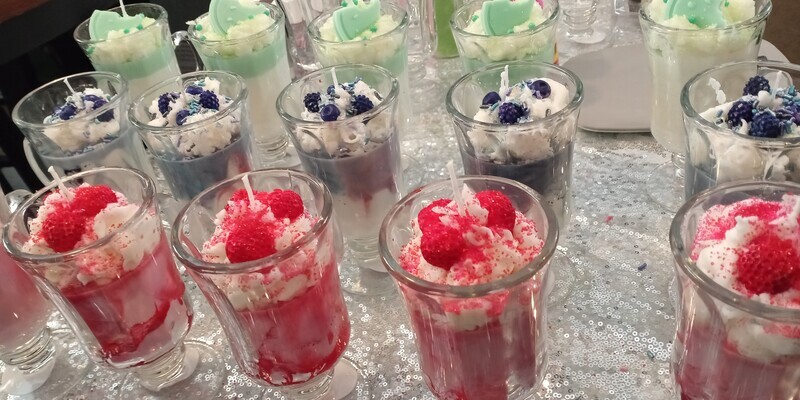 Dessert Scented Candles Irish Glass Mug