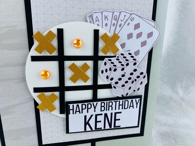 GAMES THEMED BIRTHDAY CARD