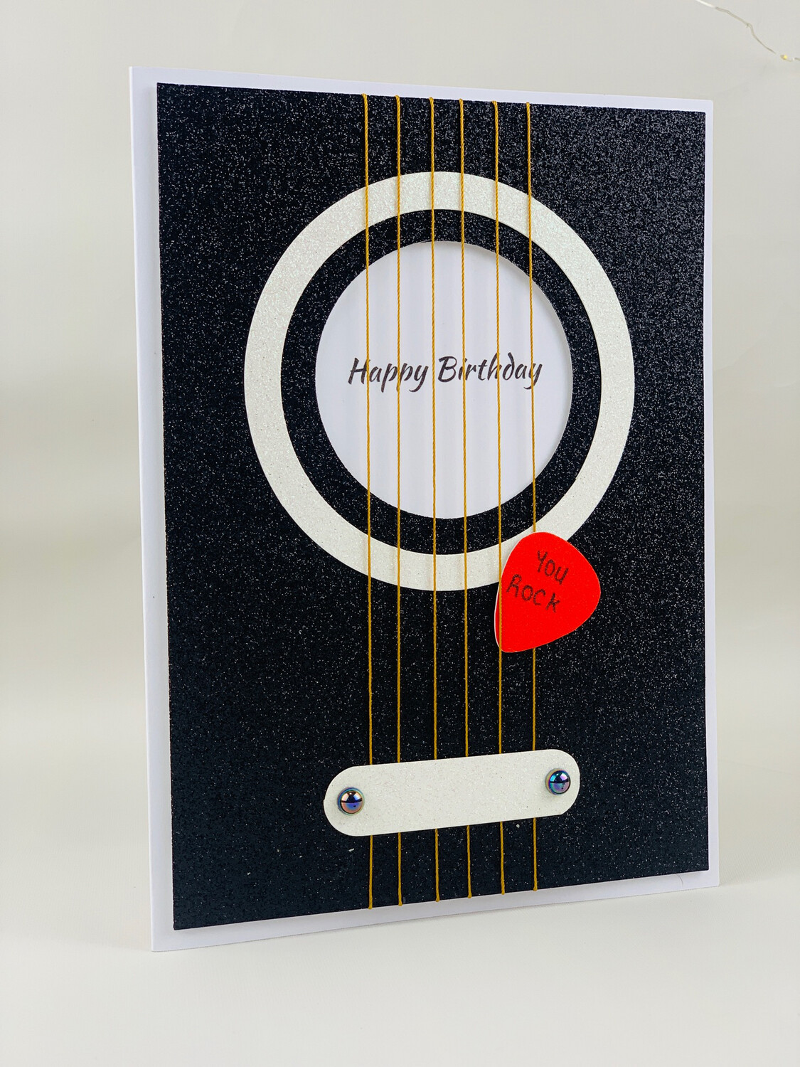 GUITAR STRINGS THEMED BIRTHDAY CARD