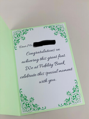 CONGRATULATIONS THEMED CARD