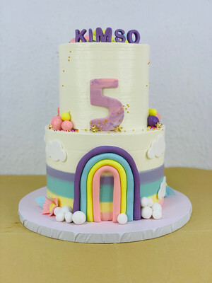 RAINBOW THEMED CAKE
