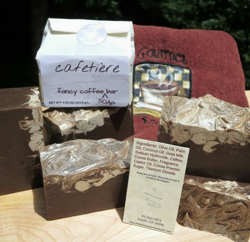 cafetière~fancy coffee soap bar