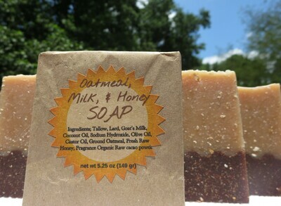 Scented Oatmeal Milk & Honey Soap~Texture