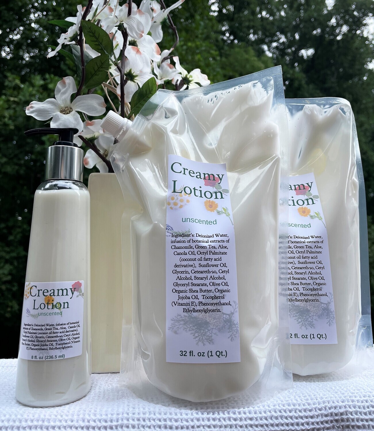 Creamy LOTION~ Handcrafted over 98% natural ingredients with Shea & Aloe