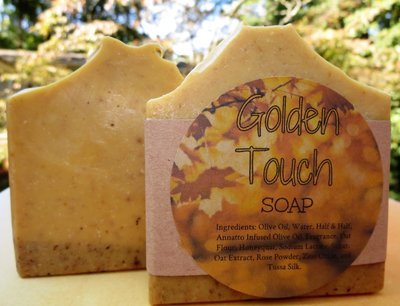 Golden Touch~ Olive Oil Soap with extras!