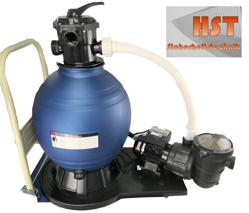 HST Sandfilter Profi Leis 14400 L/Std Filterleistung Poolfilter Komplettset mit Transportwagen - Filter; Filteranlage; Schwimmbad HST Sandfilter Profi Leis 14400 L/Std Filterleistung Poolfilter Komplettset mit Transportwagen - Filter; Filteranlage; Schwimmbad