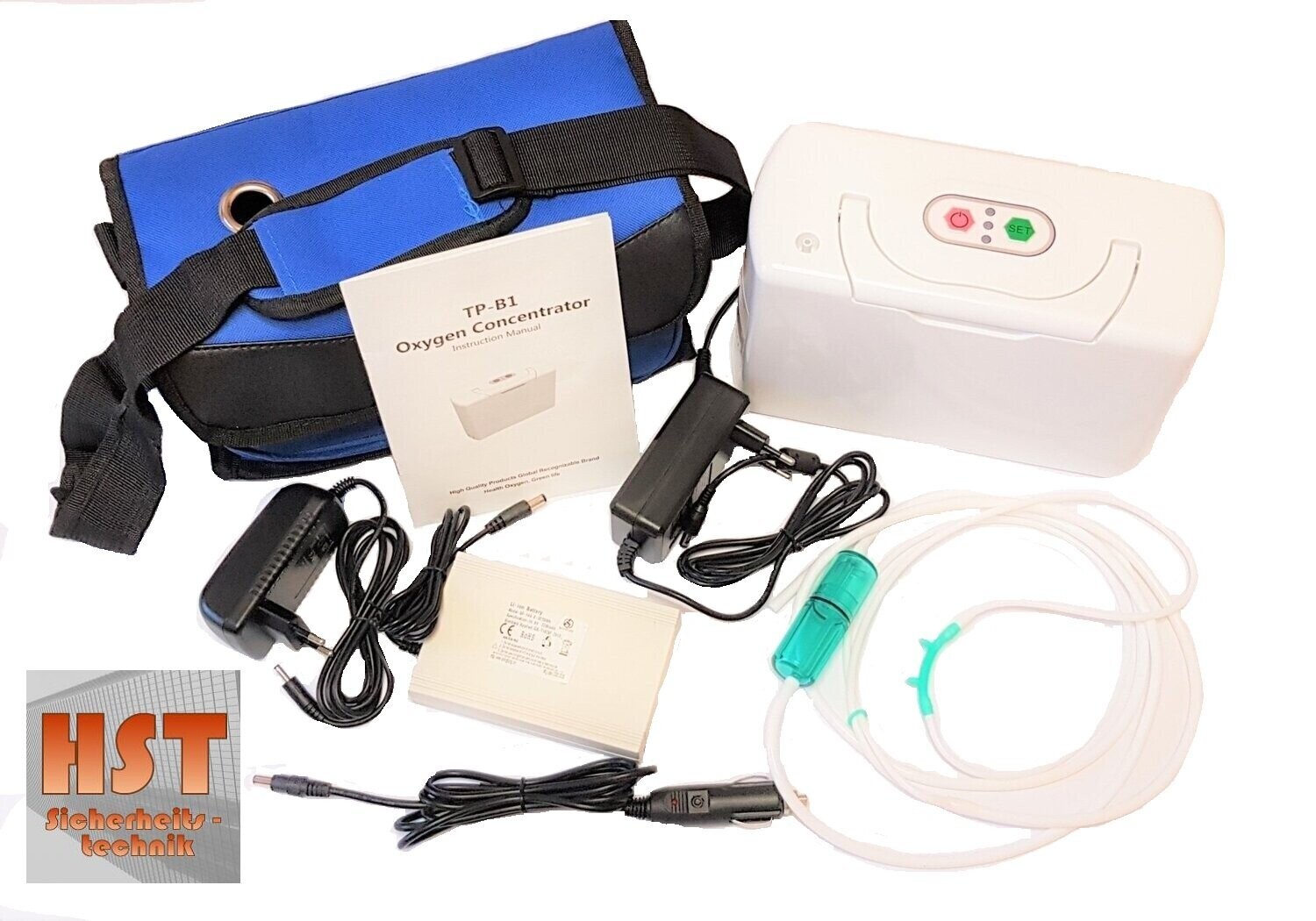 HST Sauerstoffgerät - Beamtungsgerät; tragbar; 230/12V; Sauerstoff Konzentrator; Oxygen