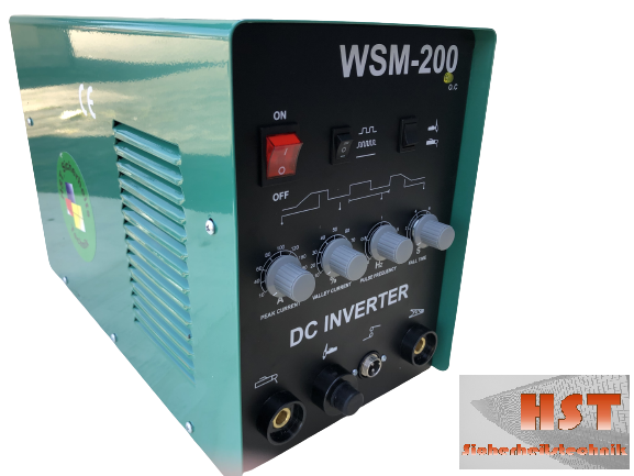 HST TIG WIG SCHWEIßGERÄT MMA WSM 200 Amp HF-Zündung Inverter Puls Funktion