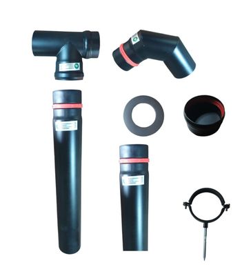 HST Pelletrohrset 7teilig 80mm Ofenrohr Rauchrohr Pellet Ofen Kamin Anschlußset HST Pelletrohrset 7teilig 80mm Ofenrohr Rauchrohr Pellet Ofen Kamin Anschlußset