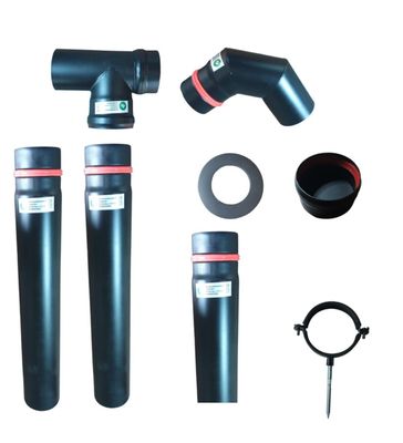 HST Pelletrohrset 8teilig 80mm Ofenrohr Rauchrohr Pellet Ofen Kamin Anschlußset HST Pelletrohrset 8teilig 80mm Ofenrohr Rauchrohr Pellet Ofen Kamin Anschlußset