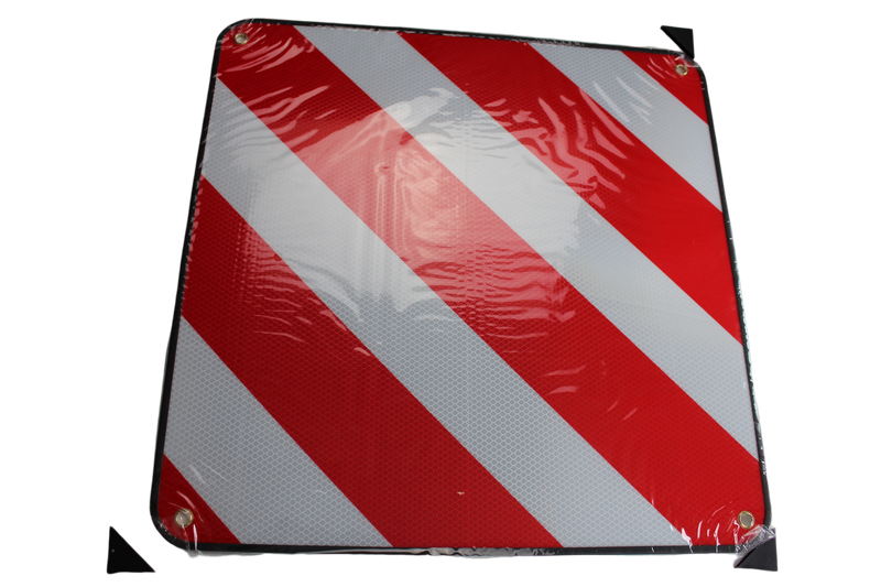 HST Warntafel 2/1 Spanien + Italien aus Aluminium 50x50 cm I Reflektierende Warntafel für Heckträger + Fahrradträger für Wohnmobil, Wohnwagen oder Boot I Warntafel für Italien und Spanien