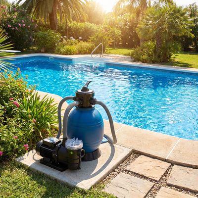 HST Sandfilter Poolfilter bis 30.000 L/h mit Profi Leis Poolpumpe 8000 L/h 250W HST Sandfilter Poolfilter bis 30.000 L/h mit Profi Leis Poolpumpe 8000 L/h 250W