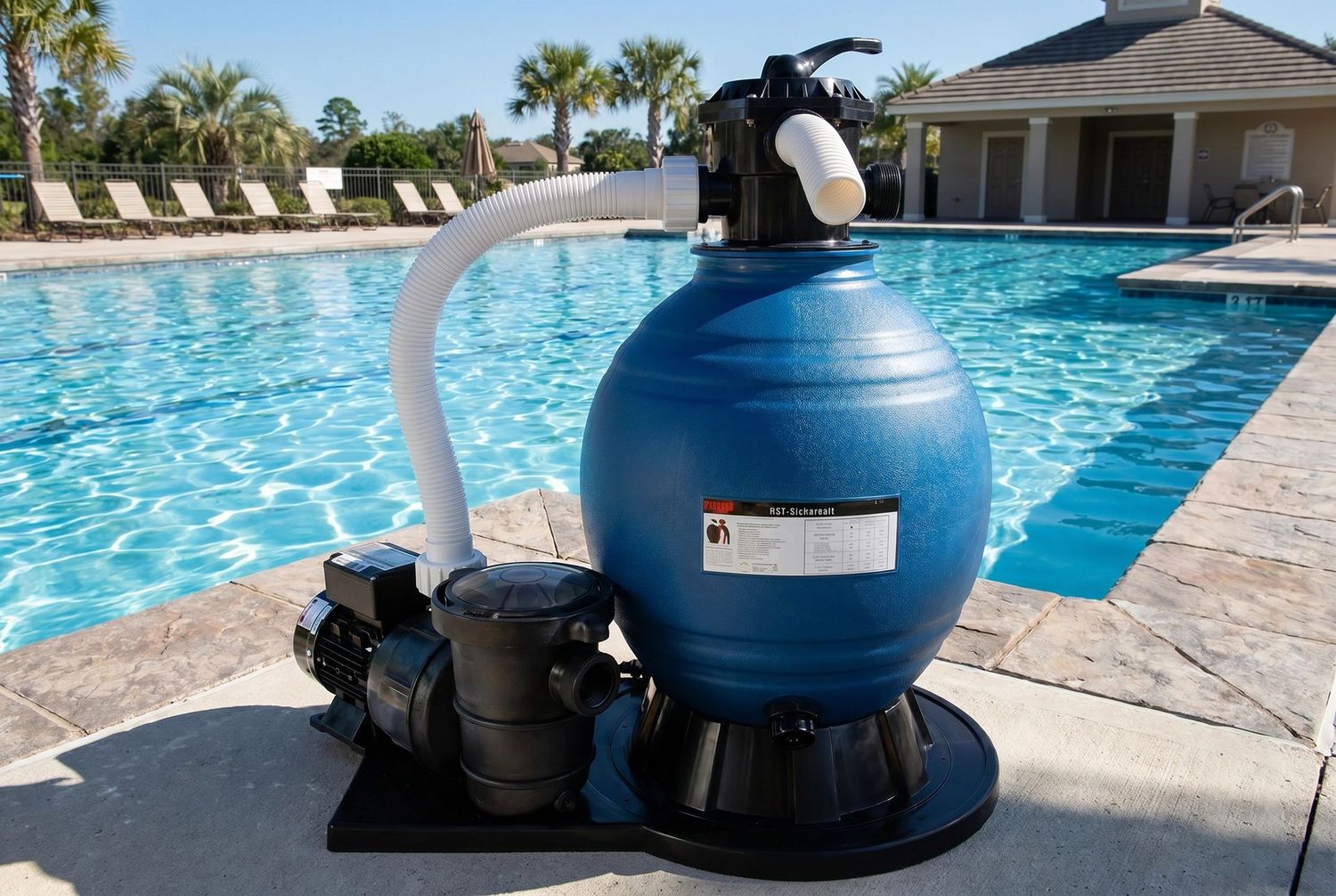 HST Sandfilter Poolfilter b. 70.000 L/h mit Profi Leis Poolpumpe 17000 L/h 1000W HST Sandfilter Poolfilter b. 70.000 L/h mit Profi Leis Poolpumpe 17000 L/h 1000W