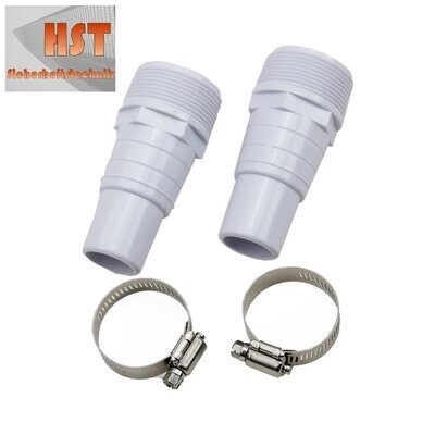 HST Schlauchtülle 2er Pack Pool; Fitting 32/38; Schlauch verbinden; Stutzen; Schlauchschelle HST Schlauchtülle 2er Pack Pool; Fitting 32/38; Schlauch verbinden; Stutzen; Schlauchschelle