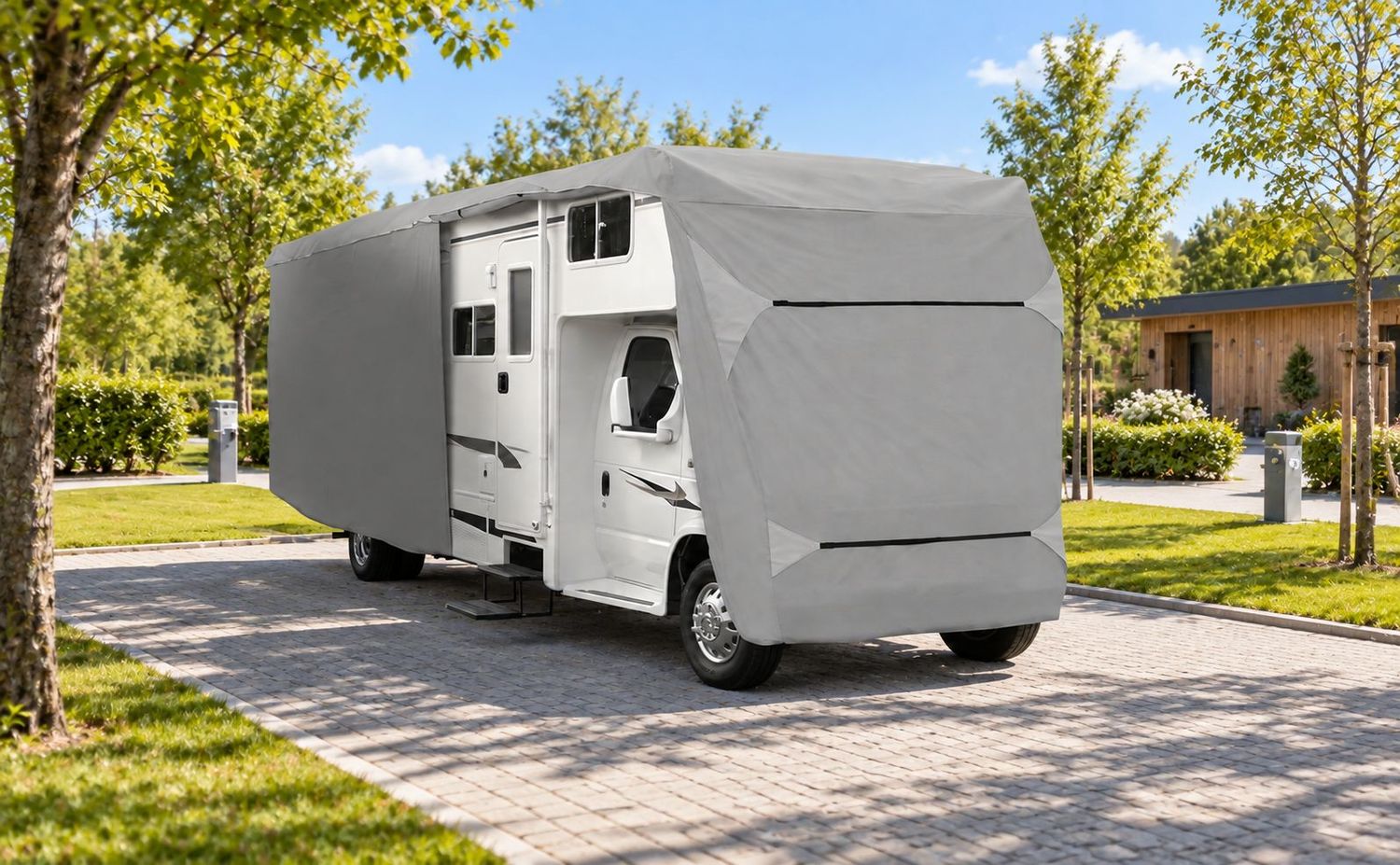 HST Wohnmobil Schutzhülle Schutzhaube Abdeckplane Wintergarage 790x235x275cm