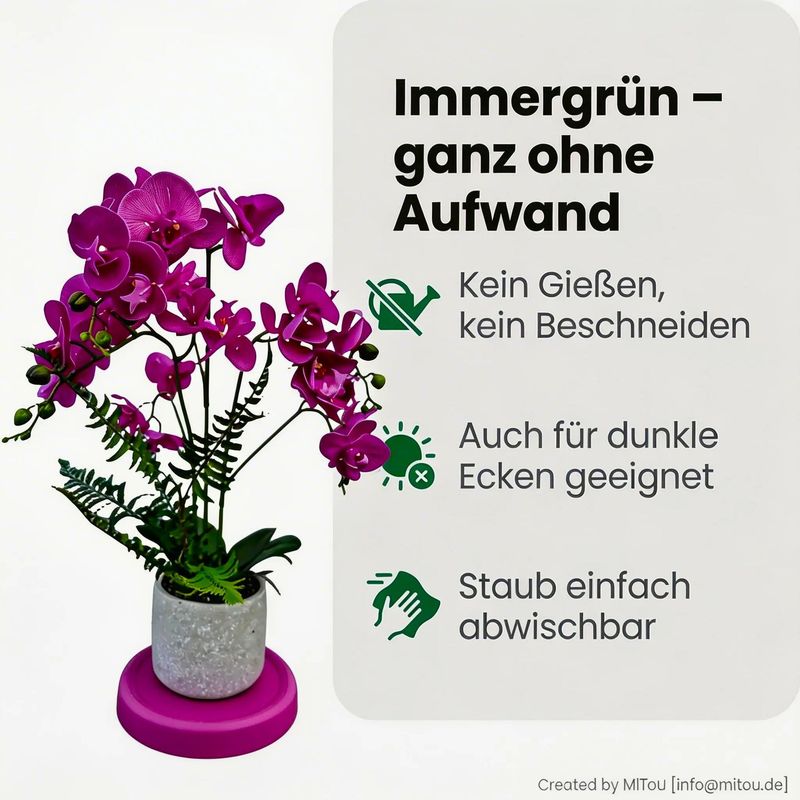 HST Kunstpflanze Orchidee im Topf 60 cm Kunstpalme Kunstblume Kunstbaum HST Kunstpflanze Orchidee im Topf 60 cm Kunstpalme Kunstblume Kunstbaum