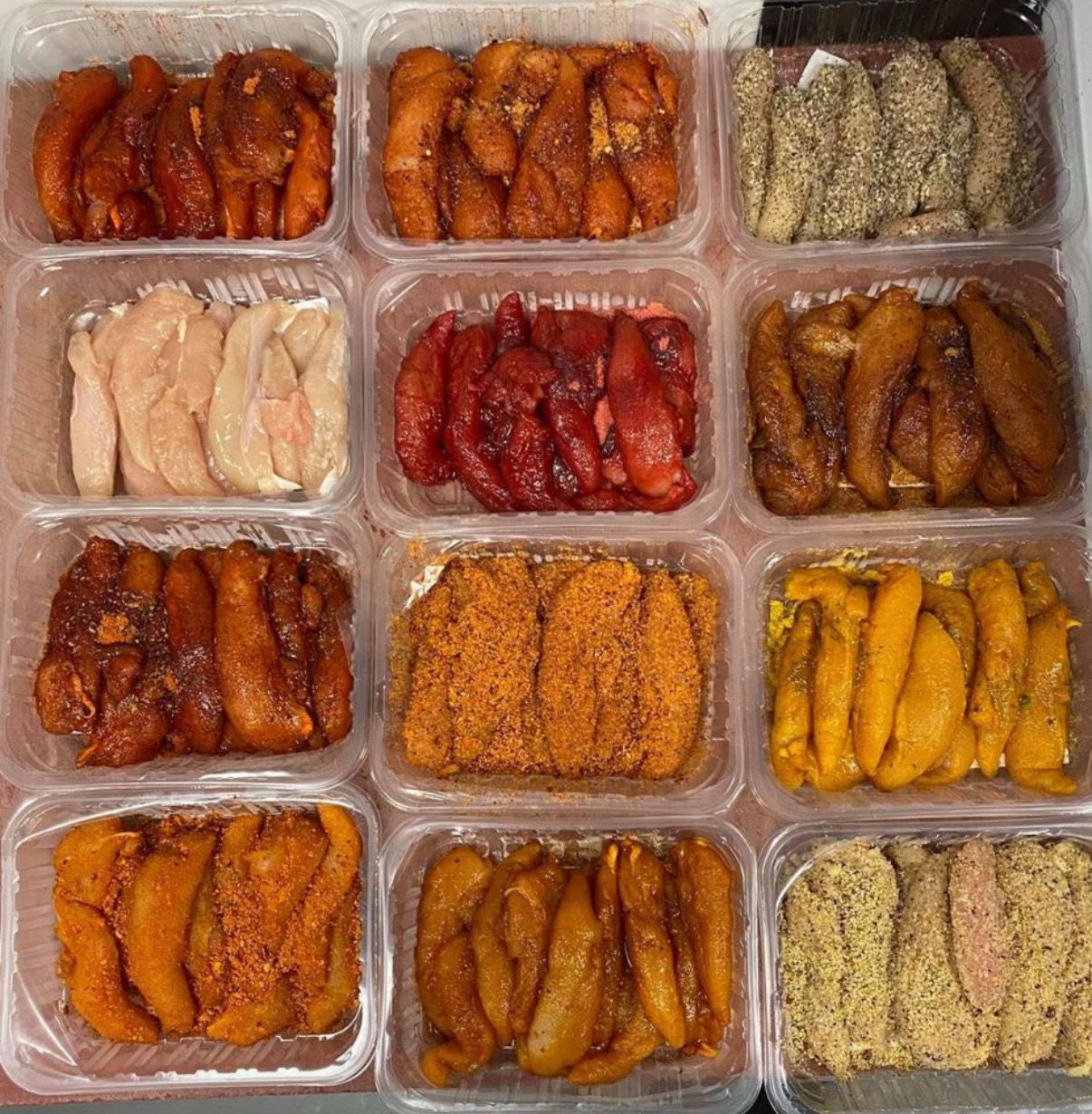 Flavoured Chicken Strips 1KG